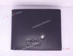 Mont Blanc Wallet Replica Black Real Leather Wallet 16-009
